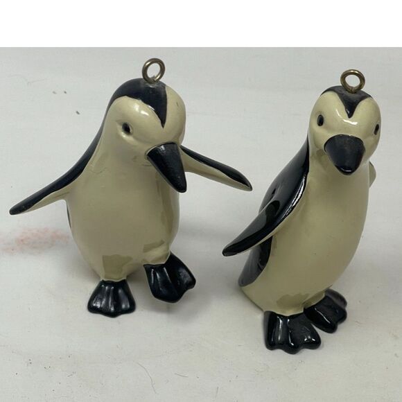 Vintage Penguin Ornaments Lot of 2 ~Figurines 4.5" Tall - Picture 1 of 5